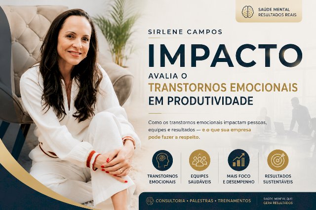 Impacto dos transtornos emocionais na produtividade em Mato Grosso do Sul é tema de análise da psicoterapeuta Sirlene Campos